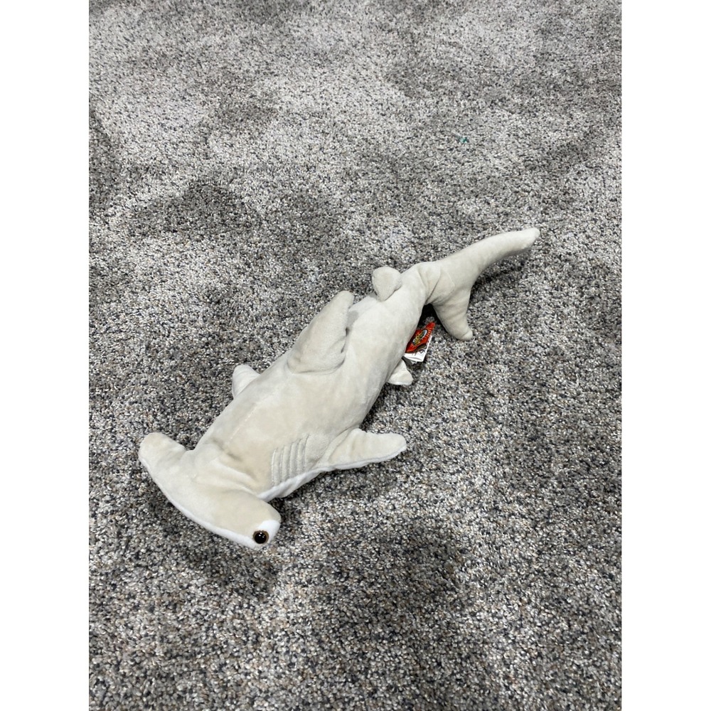 Adventure Planet Hammerhead Shark Plush Stuffed Animal Tan White 16 Inch Toy
